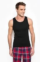 Комплект из двух комфортных мужских маек черного цвета Jockey 18502728 (муж.) (2шт.) Черный распродажа