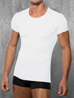 Мужская белая футболка Doreanse Ribbed Modal Collection 2545c02