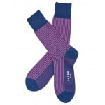 Комфортные носки из хлопка Falke 13396 Oxford Stripe SO (муж.) Синий 6000