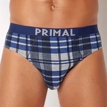 Комплект из трех мужских трусов слипов серого и синего цветов Primal S120(3шт.) ассорти (ass)