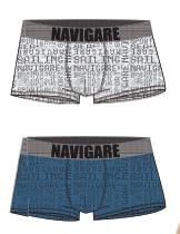 Мягкие мужские трусы боксеры Navigare 751Z джинс (jeans)