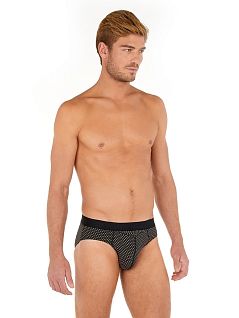 Брифы с графическим микропринтом кремового оттенка HOM 40c2430cD007c2