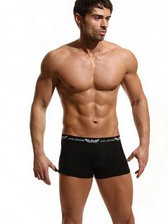 Удобные мужские трусы боксеры черного цвета Jolidon SIN185BL black (черный)