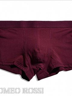 Мужские трусы из мягкого хлопка бордового цвета ROMEO ROSSI R6016-18