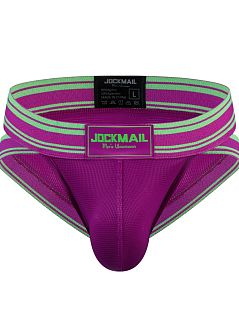 Мужские брифы с контрастной окантовкой фиолетового цвета JOCKMAIL RTJM2024-5