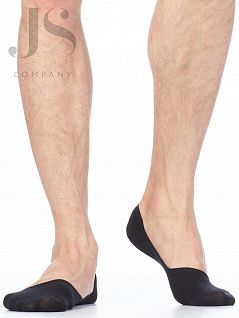 Нежные подследники из тонкого хлопка с силиконовыми фиксаторами Omsa JSACTIVE 101 (5 пар) nero