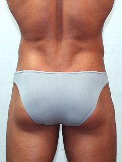 Удобные мужские мини трусы серого цвета Romeo Rossi Slips R2005-3