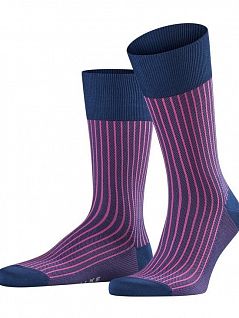 Модные носки с усиленными зонами FALKE 13396 Oxford Stripe SO (муж.) Синий (6000)