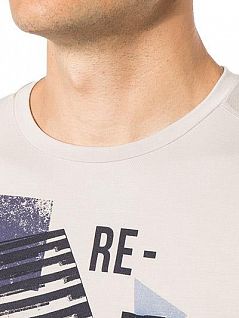 Модная футболка из модала и полиэстра JOCKEY 527011H (муж.) (122) Бежевый