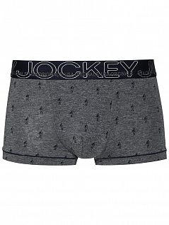 Ультратонкие боксеры с принтом жокея Jockey 181526H (муж.) Графитовый 952