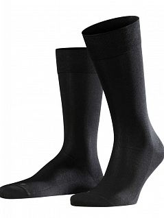 Носки мужские с ультрамягкой и комфортной резинкой FALKE 14646 Sensitive Malaga (муж.) Черный (3000)