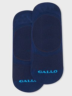 Эластичные следки с контрастным логотипом бренда синего цвета GALLO AP113257c[4003]-ROYAL