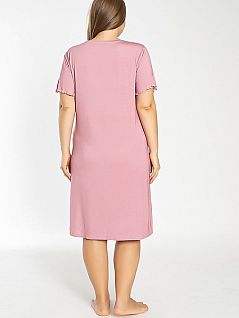 Мягкая ночная сорочка из вискозы и эластана LTC840-427 CONFEO розовый