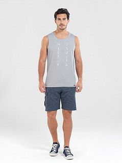 Модная майка из мягкого модала и хлопка BlackSpade LTBS30208 BlackSpade серый