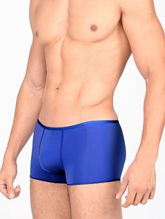 Мужские трусы боксеры из тонкой ткани синего цвета HOM 34c4755c00BI