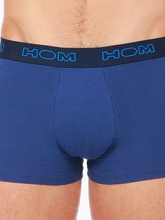 Комплект трусов на комфортной резинке (2шт) синий+синий принт HOM 40c1117cV001