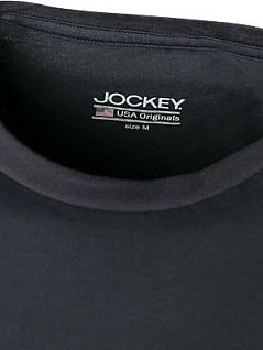 Трикотажная футболка с тонкими ребристыми манжетами JOCKEY 120100 (муж.) Синий