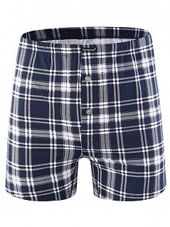 Трусы свободного кроя в клетку Gentlemen SIGB7821 синий