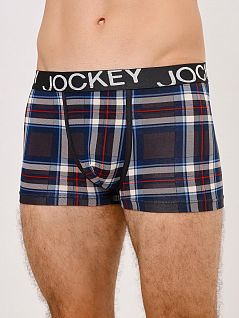 Анатомические боксеры с принтом в клетку графитового цвета JOCKEY 1801212Hc957