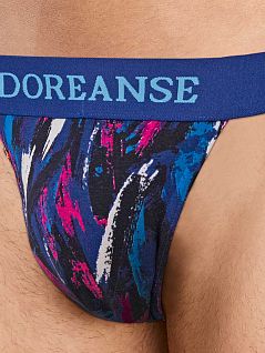 Стринги с ярким фантазийным принтом на стильной пришивной резинке Doreanse 1234c99