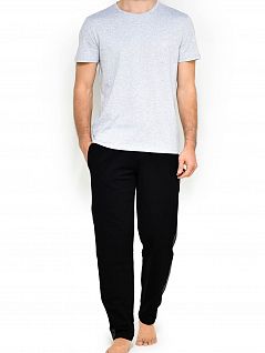 Однотонная модель мужской футболки (2шт) Emporio Armani 111647цц722армани Синий-серый 15935