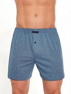 Мужские семейные трусы на широкой резинке Cornette BT-COMFORT Серо-голубой