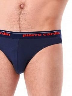 Однотонные мужские трусы слипы синего цвета Pierre Cardin SME 90JB_S