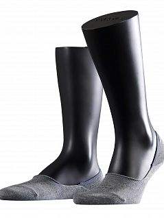 Гладкие подследники с охлаждающим эффектом Falke 14625 Family Step (муж.) Серый-желтый 3390
