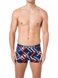 Оригинальные боксеры с контрастными линиями Jockey 181123H (муж.) Синий 463