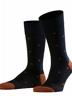 Комфортные носки из высококачественного материала Falke 13269 Dot SO (муж.) Черный-коричневый 6376