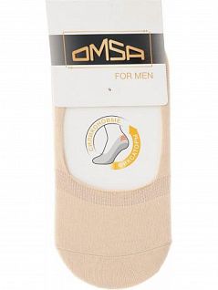 Следки с силиконовыми фиксаторами в районе пятки Omsa DTПдсактив101 Beige