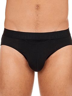 Брифы с горизонтальным гульфиком черного цвета HOM 40c2659cD042c01
