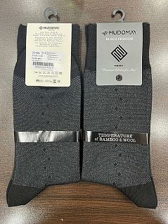 Набор носков из шерсти и бамбука LT23155 MUDOMAY графит (3 пары)