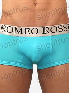 Мужские современные боксеры цвета бирюзы-голубой ROMEO ROSSI R00018
