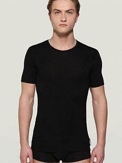 Бамбуковая футболка с оптимальной терморегуляцией BIKKEMBERGS BKK1UTS03cBlack