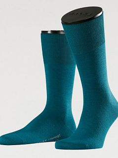 Носки из мериносовой шерсти с усиленной пяткой Falke 14435 Airport (муж.) Зеленый 7386