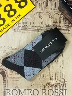 Комплект дышащих носков (5шт) серого цвета ROMEO ROSSI R00715-4Q