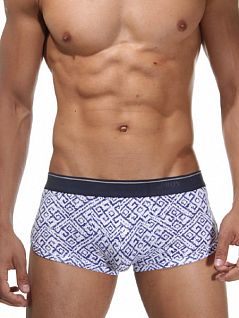 Хипсы мужские в спортивном стиле Oboy City Boy белого цвета 8004c05