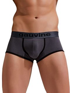 Эластичные хипсы на средней посадке темно-серого цвета GAUVINE RTGAU3004-30