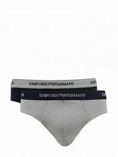 Тонкие брифы на широкой резинке (2шт) Emporio Armani 111321CC717c13742