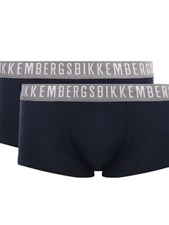 Набор  хипсов из эластичного хлопка (2шт) синего цвета Bikkembergs RTBKK1UTR02BI/2