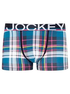 Легкие боксеры на жаккардовой резинке синего цвета Jockey 1920241cB04