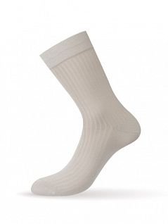 Облегающие носки в полоску на широкой резинке Omsa DTКлассик207Нсм Grigio_chiaro