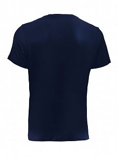 Приталенная мужская футболка синего цвета BlackSpade AURA b9506 Navy