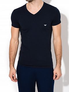 Комплект футболок из дышащей хлопчатобумажной ткани (2шт) Emporio Armani 111512цц717армани Черный-серый 3320