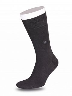 Шелковистые носки с усиленной пяткой LT26860 MUDOMAY антрацит (набор из 3х штук)