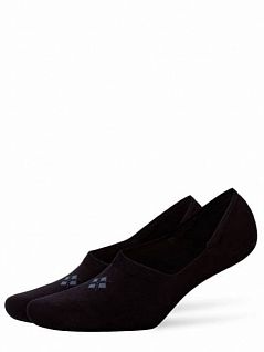 Удобные черные следки из хлопка с маленьким, стильным узором Burlington 21054 Dublin In Shoe (муж.) (2шт.) Черный 3000