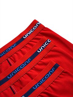 Однотонные боксеры анатомического кроя Uniconf VOUniconf_BB34R Красный Красный