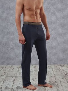 Хлопковые мужские домашние брюки темно-синего цвета Doreanse Jeans 1955c05 распродажа