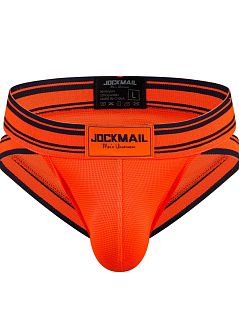 Мужские брифы на широкой резинке оранжевого цвета JOCKMAIL RTJM2024-21